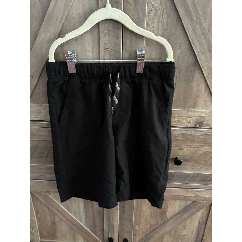 Lot of 3 Boys Active Shorts Size M 8 Black Red Camo Elastic Waist Drawstring